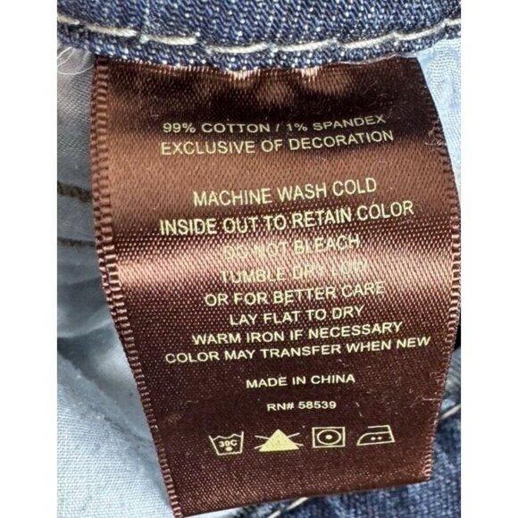 KUT FROM THE KLOTH WOMENS SO LOW JEANS SIZE 8 BOOTCUT FLARE 5 Pocket Embroidered - Picture 6 of 13